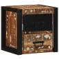 Preview: Nachttisch Mehrfarbig 40x35x40 cm Altholz Massivholz