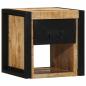 Preview: Nachttisch 40x35x40 cm Raues Mango-Massivholz