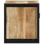 Preview: Nachttisch 40x35x40 cm Raues Mango-Massivholz