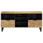Preview: TV-Schrank Braun 100x33x46 cm Massivholz Mango
