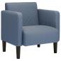 Preview: Sessel mit Armlehnen Blau 54 cm Cordstoff