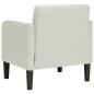 Preview: Sessel mit Armlehnen Creme 54 cm Samt