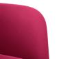 Preview: Zweisitzer-Sofa Weinrot 109 cm Samt