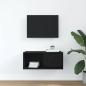 Preview: TV-Schrank Schwarz Eichen-Optik 60x31x25,5 cm Holzwerkstoff