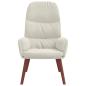 Preview: Relaxsessel Cremeweiß Samt