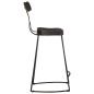 Preview: Barhocker 2 Stk. Schwarz 49x43x88 cm Mango Massivholz