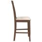 Preview: Barhocker mit Kissen 2 Stk. Braun Massivholz Gummibaum