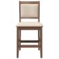 Preview: Barhocker mit Kissen 2 Stk. Braun Massivholz Gummibaum