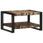 Preview: ARDEBO.de - Couchtisch Mehrfarbig 70x50x38 cm Altholz Massivholz