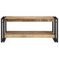 Preview: Couchtisch 90x50x38 cm Raues Massivholz Mango