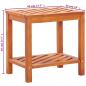 Preview: Beistelltisch Akazienholz Massiv 45 x 33 x 45 cm
