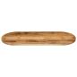 Preview: Tischplatte 80x40x2,5 cm Oval Raues Massives Mangoholz