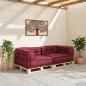 Preview: 2-Sitzer-Modulsofa Kastanienbraun 140x70x36 cm Stoff