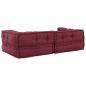Preview: 2-Sitzer-Modulsofa Kastanienbraun 140x70x36 cm Stoff