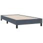 Preview: Boxspringbett mit Matratze Dunkelgrau 80x210 cm Samt