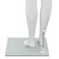 Preview: Weibliche Schaufensterpuppe mit Glassockel Weiß 175 cm