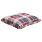 Preview: Sofakissen 4 Stk. Rot Karomuster 40x40 cm Stoff