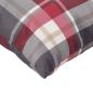 Preview: Sofakissen 4 Stk. Rot Karomuster 40x40 cm Stoff