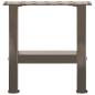Preview: Couchtischbeine Naturstahl 2 Stk. 40x(30-31) cm Stahl