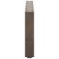 Preview: Couchtischbeine Naturstahl 2 Stk. 60x(30-31) cm Stahl
