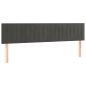Preview: Bettgestell ohne Matratze Dunkelgrau 120x190 cm Samt