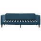 Preview: Tagesbett Ausziehbar Blau 100x200 cm Samt