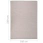Preview: Outdoor-Teppich Flachgewebe 160x230 cm Hellgrau