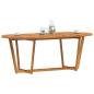 Preview: Garten-Esstisch Oval 200x90x75 cm Massivholz Akazie