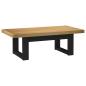 Preview: Couchtisch NOAIN U-förmige Beine 120x60x40 cm Massivholz Kiefer