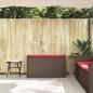 Preview: Outdoor-Sitzbank mit Stauraum und Kissen Braun 100 cm