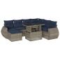 Preview: 8-teiliges Gartensofa-Set mit Kissen, grau, Polyrattan