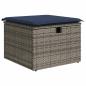 Preview: 6-teiliges Gartensofa-Set mit Kissen, grau, Polyrattan