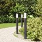 Preview: Pollerleuchten mit Auslass 3er 80 cm Edelstahl IP44