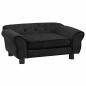 Preview: Hundesofa Schwarz 72x45x30 cm Plüsch