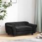 Preview: Hundesofa Schwarz 72x45x30 cm Plüsch