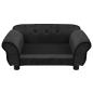 Preview: Hundesofa Schwarz 72x45x30 cm Plüsch