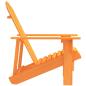 Preview: Adirondack-Gartenstuhl Massivholz Tanne Orange