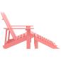 Preview: Adirondack-Gartenbank 2-Sitzer mit Fu?teil Tannenholz Rosa
