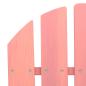 Preview: Adirondack-Gartenbank 2-Sitzer mit Fu?teil Tannenholz Rosa