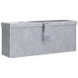 Preview: Aluminiumkiste 48,5 x 14 x 20 cm Silbern