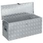 Preview: Aluminiumkiste 90,5×35×40 cm Silbern