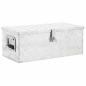 Preview: Aufbewahrungsbox Silbern 70x31x27 cm Aluminium