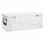 Preview: Aufbewahrungsbox Silbern 70x31x27 cm Aluminium
