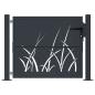 Preview: Gartentor Anthrazit 100x100 cm Stahl Gras-Design