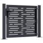 Preview: Gartentor Anthrazit 100x75 cm Stahl Quadratisches Design