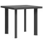 Preview: Gartentisch Anthrazit 80x75x72 cm Kunststoff