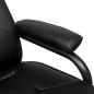 Preview: TV-Sessel mit Fu?hocker Schwarz Kunstleder