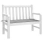 Preview: Gartenbank-Auflage Grau 100x50x3 cm Oxford-Gewebe