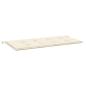 Preview: Gartenbank-Auflage Creme 120x50x3 cm Oxford-Gewebe