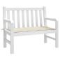 Preview: Gartenbank-Auflage Creme 120x50x3 cm Oxford-Gewebe